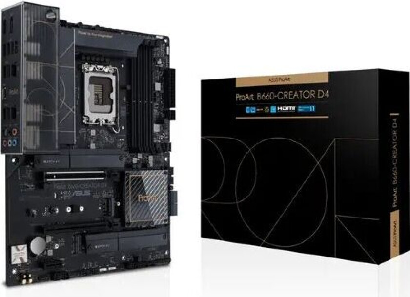 Asus Proart B660-creator D4 Ddr4 S-1700 Atx Atx Hovedkort