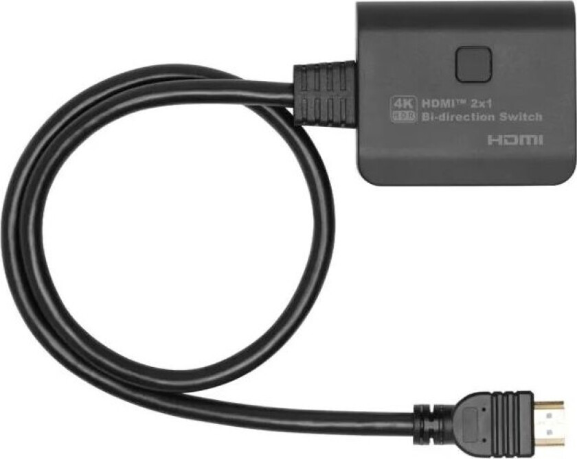 Kompakt 4K HDMI-switch/splitter 2-veis
