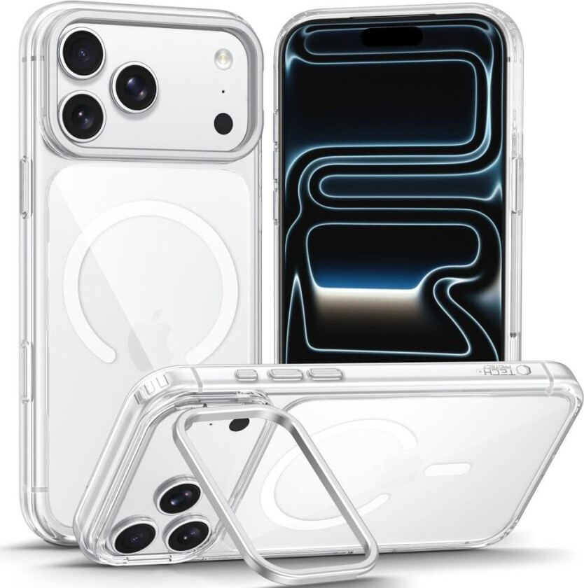 MagStand MagSafe CC-etui til iPhone 18 Pro / 17 Pro – gjennomsiktig