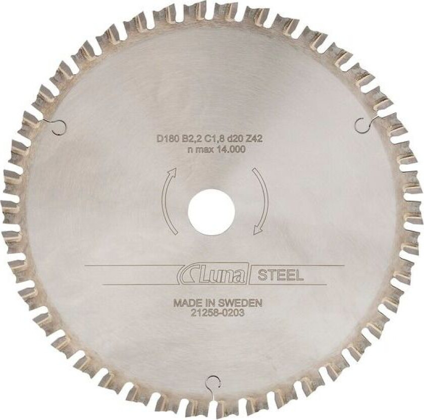 Luna Sirkelsagblad Hm 180x20 Z42