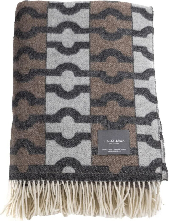 Wallpaper pledd Dark grey-brown-light grey