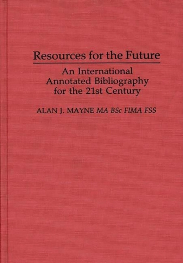 Resources for the Future av Alan Mayne (Hardcover)
