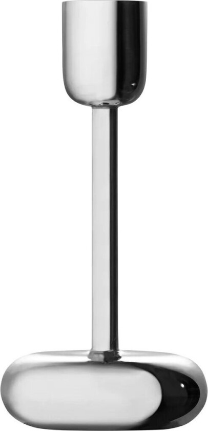 iittala Nappula lysestake stål stor 183 mm