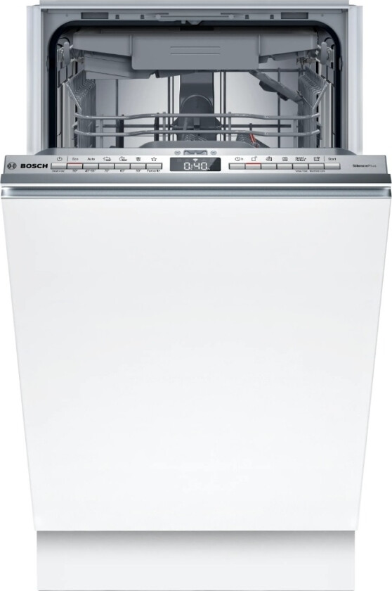 Dishwasher | SPT4EMX17E | Built-in | Width 45 cm | Number of place settings 10 | Number of programs 6 | Energy efficiency class B | Display | White