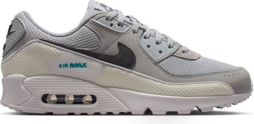 Sneaker Air Max 90 Premium - Grå/Grå/Hvit/Turkis, størrelse 45½