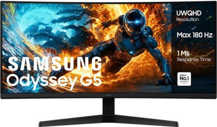 Odyssey G5 34/UWQHD/VA/180Hz gamingskjerm