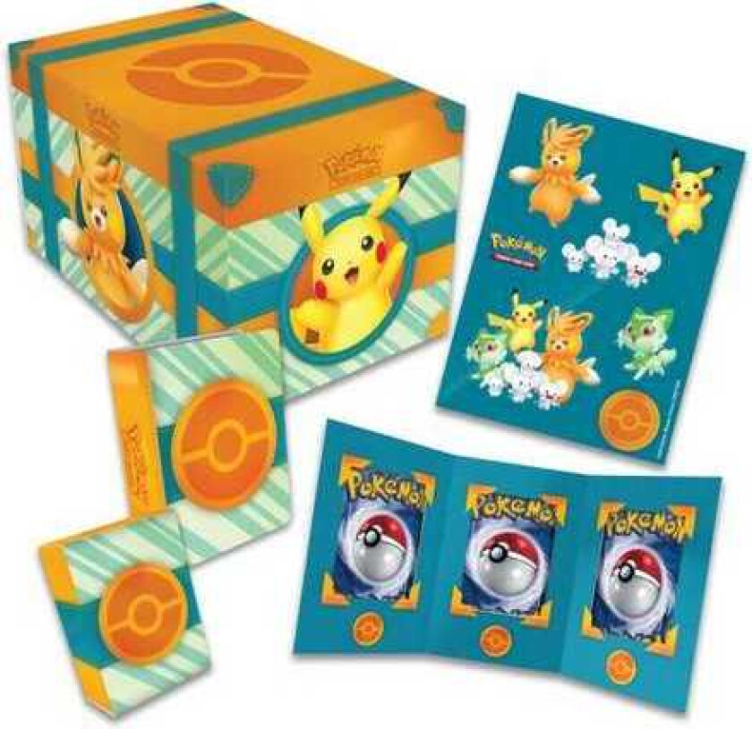 Pokemon Pokémon Sv4.5: Paldea Fates Gaveeske M/ Squishie Figur - Pikachu