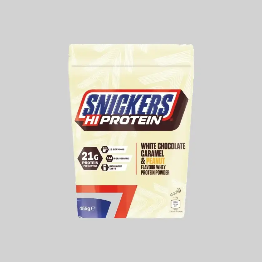 Snickers HiProtein Powder | 455g | White Chocolate, Caramel & Peanut Flavour