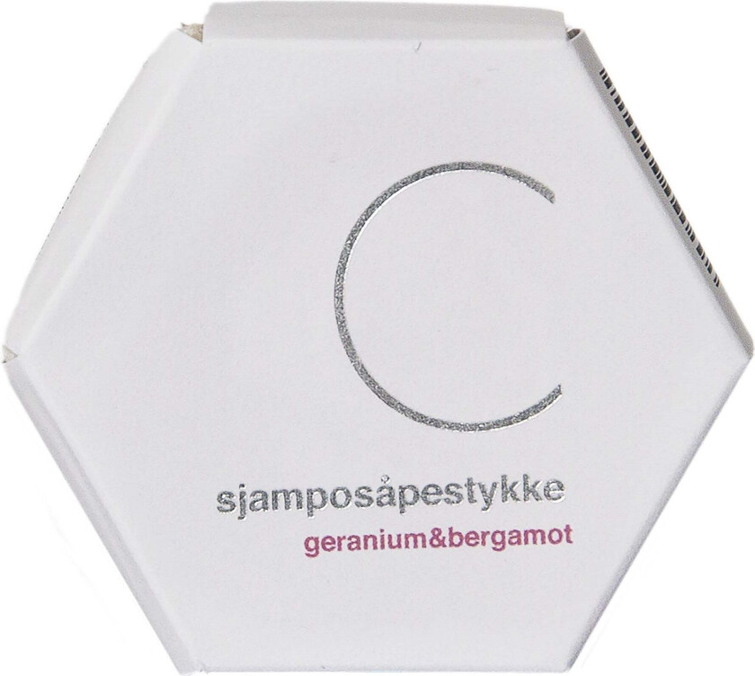 C shamposåpestykke geranium & bergamott