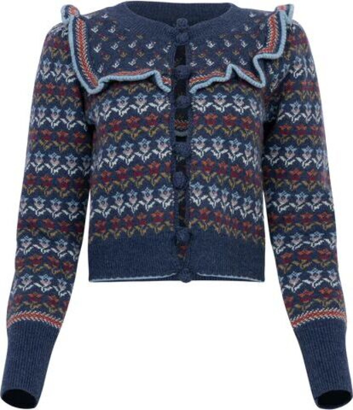 Anna Knits L/Slv Cardigan - Multi L