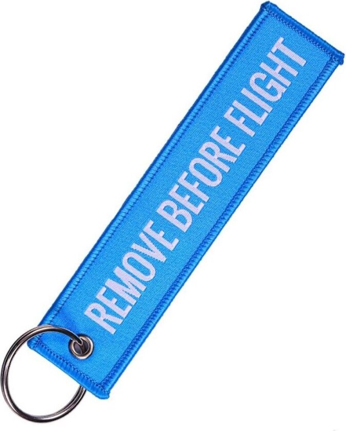 Keychain Fjern før Flight Pilot Bomber Jacket Blue