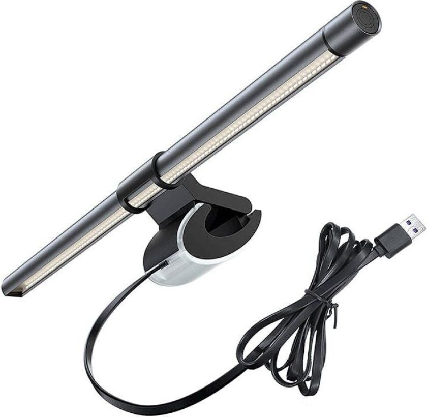 Hurtel Elesense Skjermlampe med Front- og Bakgrunnsbelysning - Svart