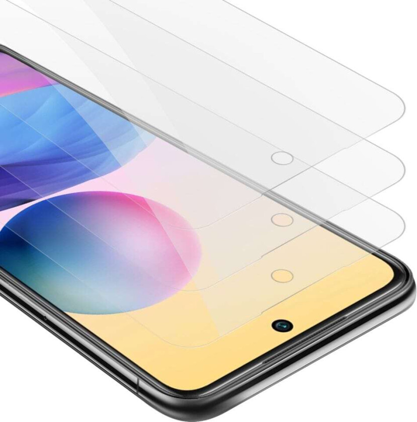 3x Skjermbeskytter Skärmskyddtil til Xiaomi RedMi NOTE 10 5G / POCO M3 PRO 5G Herdet Skjermglass