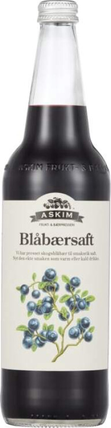 Blåbærsaft 0,7l