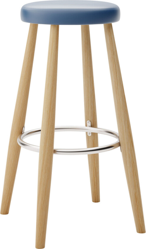 Ch56 High Stool, Oljad Ek, Lädergrupp A Loke - 7310