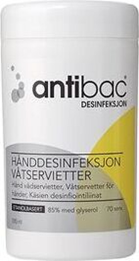 Antibac Desinfeksjon Våtservietter Boks