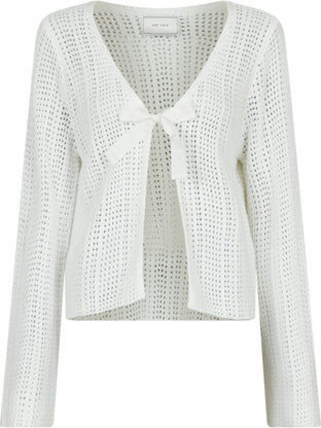 Bates Crochet Knit Cardigan - White 34