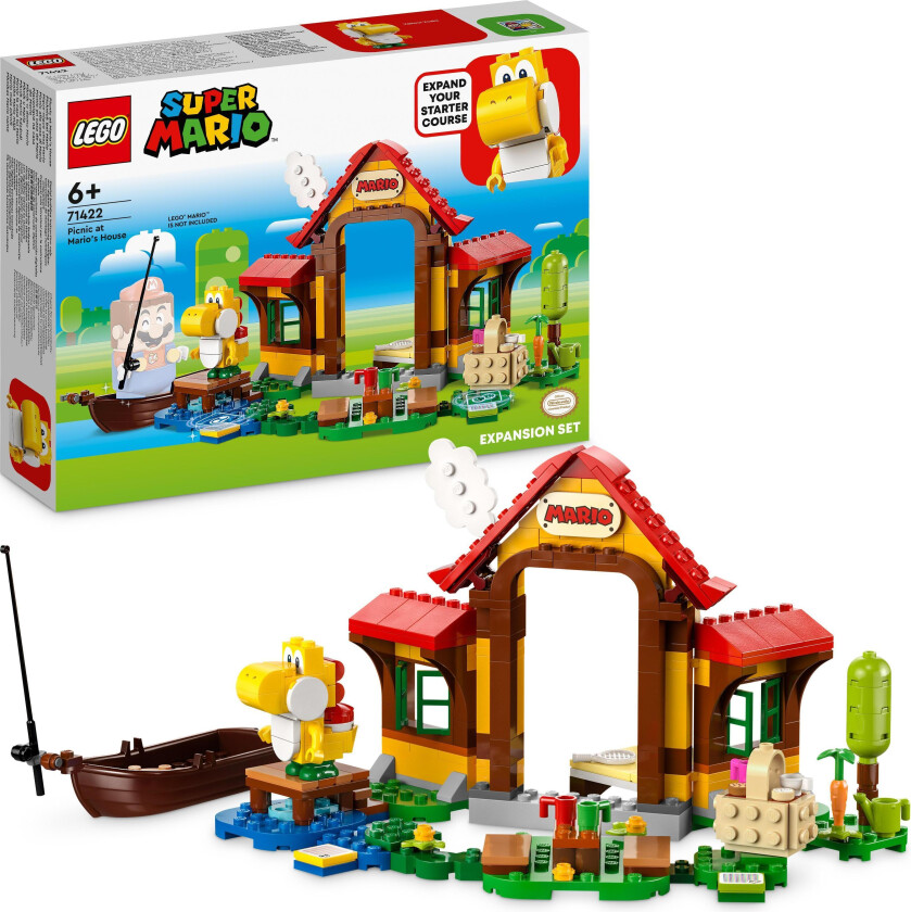 Lego Super Mario - Piknik Ved Marios Hus – Ekstrabanesett 71422