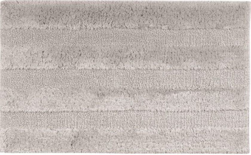New Plus baderomsmatte, 60x90 cm, sølv