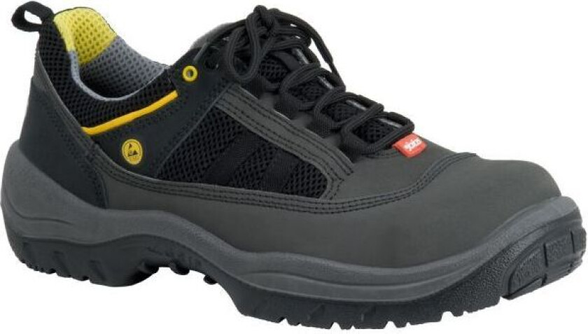 3110 Light Grip Vernesko S2, aluminiumhette, svart/gul Str. 43