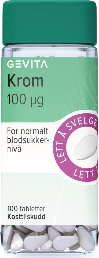 Krom 100 μg, 100 tabletter