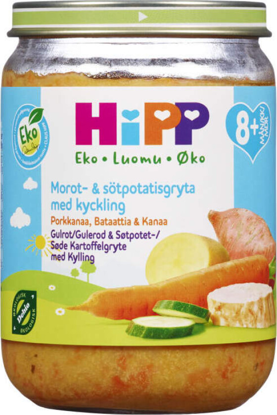 Grønnsaker Søtpotet&Kylling 8mnd 190g