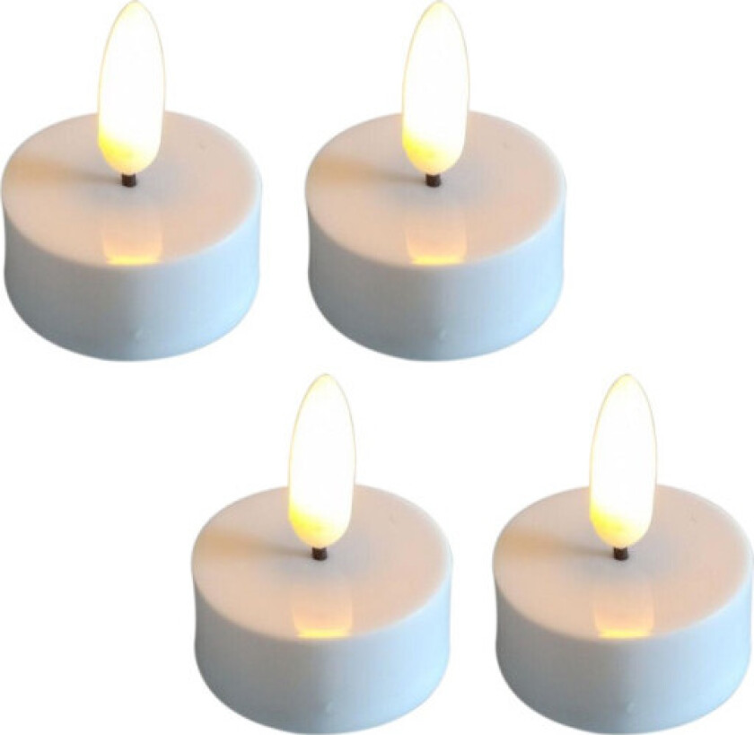 LED telys, batteri, 4 stk