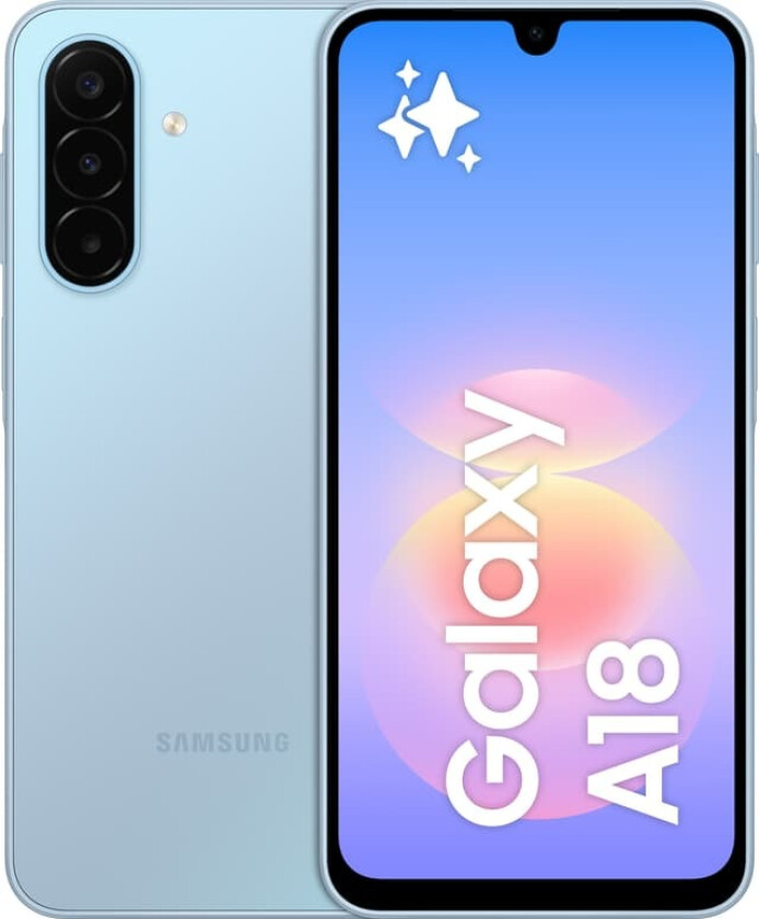Galaxy A18 LTE smarttelefon 4/128GB (lyseblå)