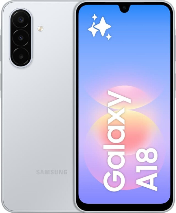 Galaxy A18 LTE smarttelefon 4/128GB (sølv)