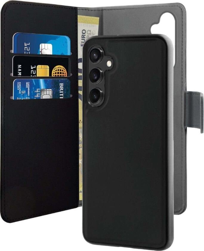2-I-1 Magnetisk Lommebok-Deksel Samsung Galaxy A35 5g Svart