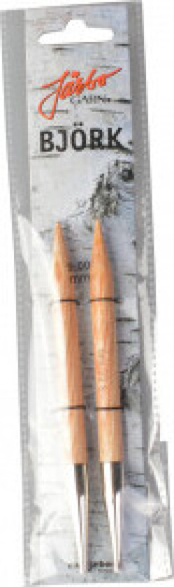 Björk Utskiftbare Rundpinner i Bjørk 13cm 9,00mm US13