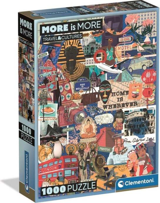 Puzzle More Is More - Travel&Cultures 1000 pieces 2D Puslespill