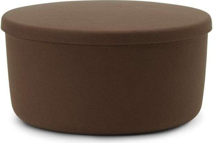 Hide Storage sittepuff stor Brun
