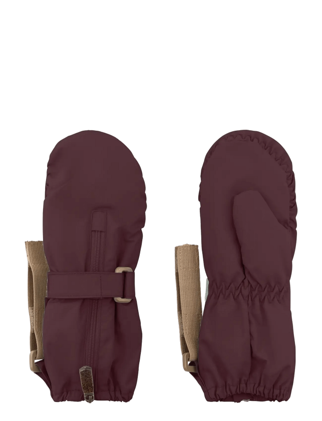 Matcesar Fleece Lined Mittens - FUDGE AUBERGINE - 4-5Y