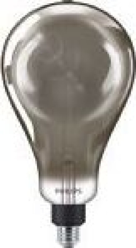 Deco - LED-lyspære - form: A160 - E27 - 6.5 W (ekvivalent 25 W) - klasse A - kjølilg hvitt lys - 4000 K - røkfarget