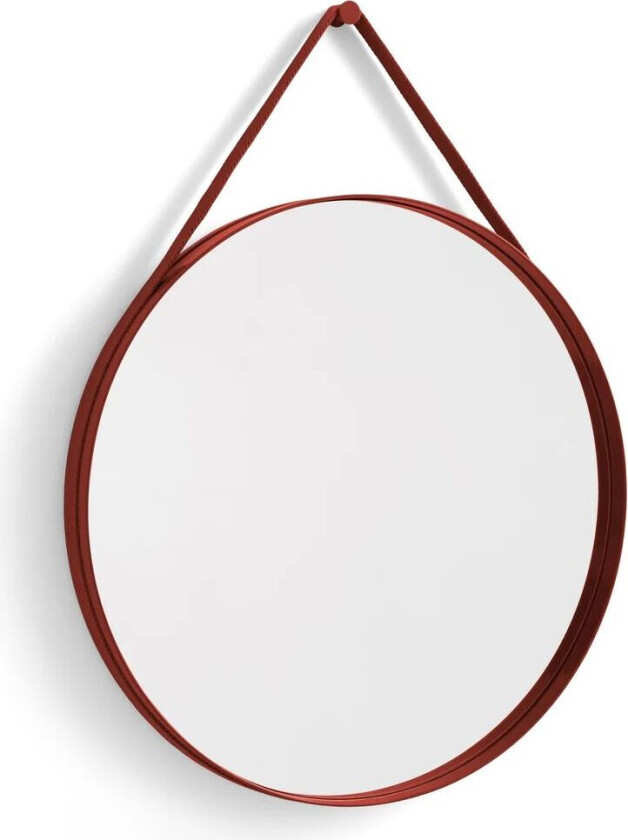 Strap Mirror speil Ø 70 cm Red