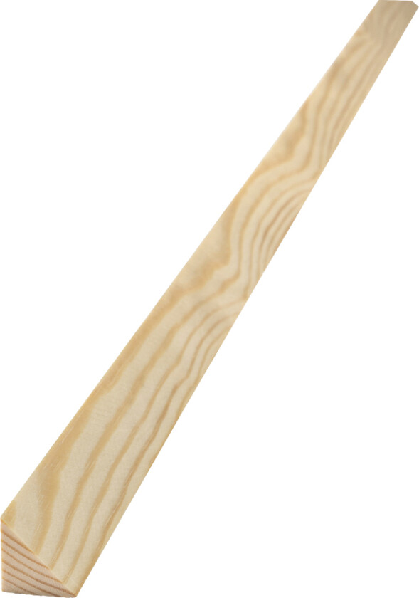 Rekke/lekt Trekantlekt Ubehandlet Gran 21x21 mm natur løpemeter