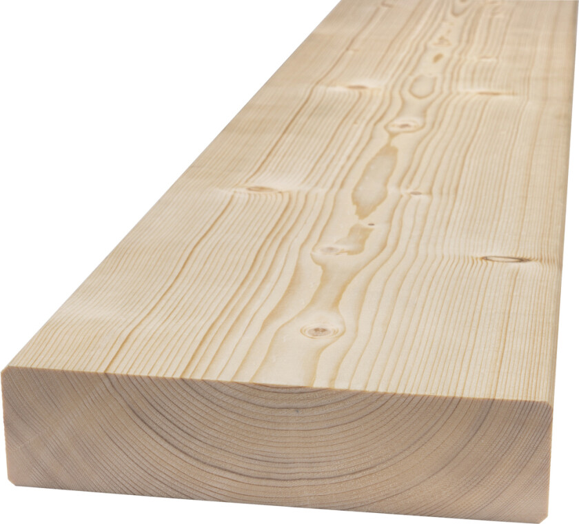 Konstruksjonsvirke Fotkappet Ubehandlet Gran 48x198x3600 mm c24 fastlengde