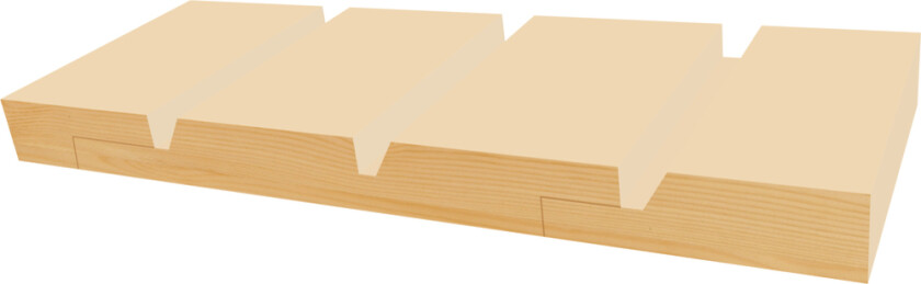 Kledning profilert Ubehandlet Gran 19x148 mm natur løpemeter