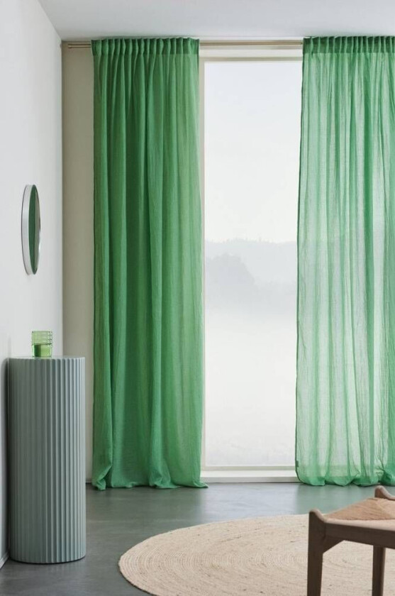 gardin med multifunksjonsbånd 2-pk Grønn