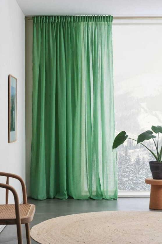 gardin med multifunksjonsbånd 1 lengde - ekstra bred Grønn