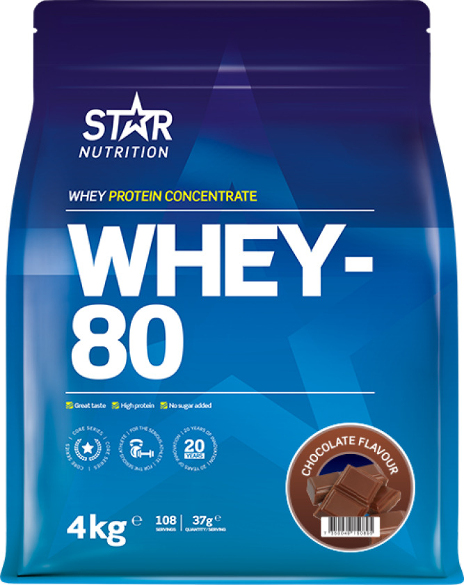 Whey-80 Myseprotein 4 kg