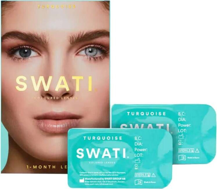 Swati Coloured Lenses Turquoise 1 Month