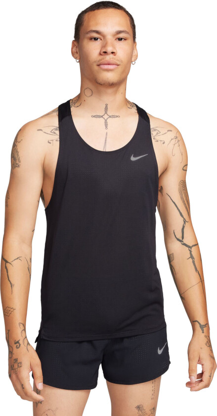 Fast Dri-Fit Running Singlet Herre Black/Reflective Silver M