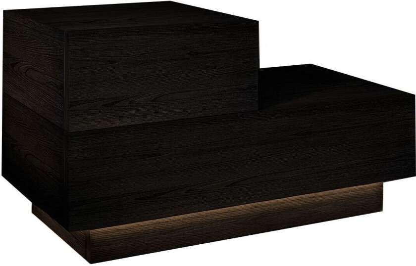 Nattbord Homitis Kayra (70 x 35 x 38,3 cm) Svart tre - Svart tre