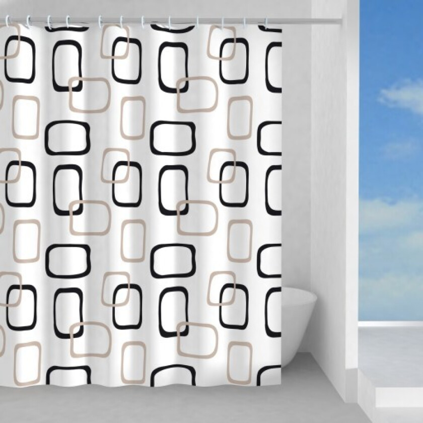 Tvilling dusjforheng, 120x200 cm, mønster