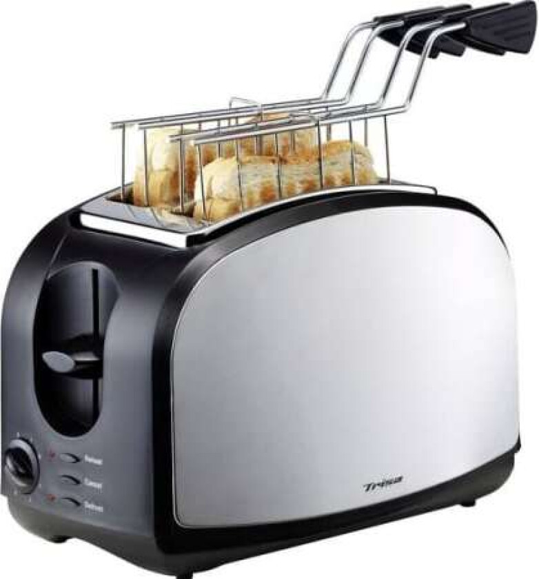 Crispy Snack Toaster Rustfrit stål, Sort