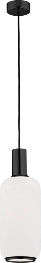 Hengelampe Milano, 1 lyskilde, sylinder, hvit