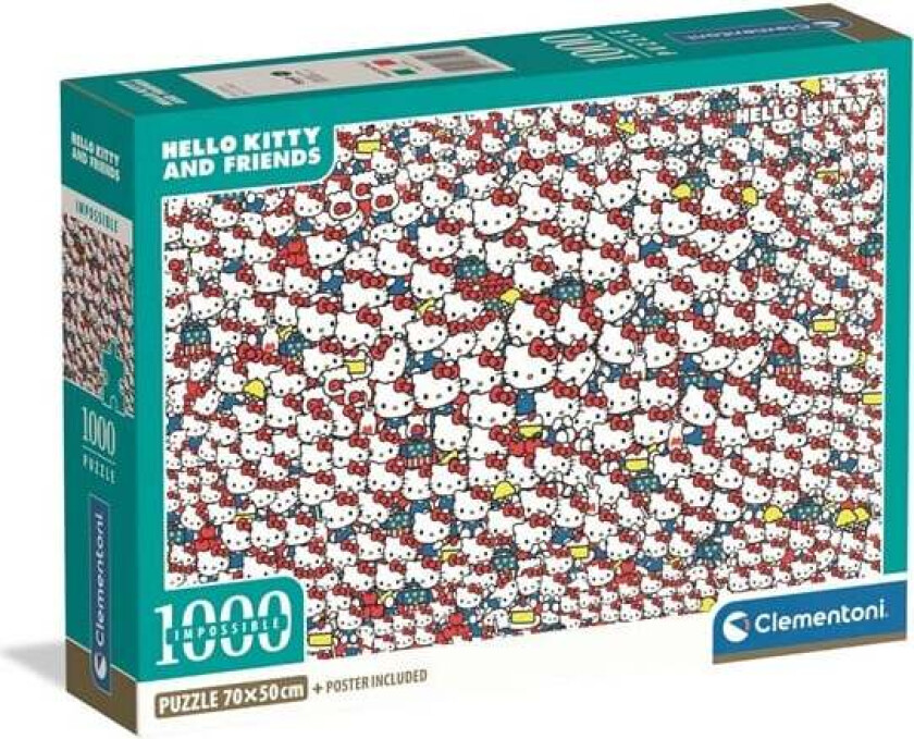 Puzzle Impossible Hello Kitty - Compact Box 1000 pieces 2D Puslespill