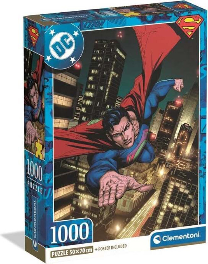 Puzzle Superman 2025 - 2- Compact 1000 pieces 2D Puslespill
